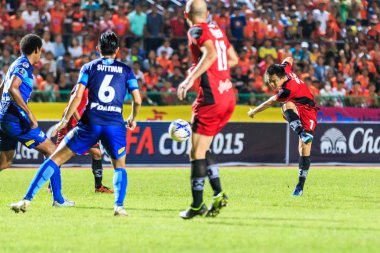 SISAKET THAILAND-AUGUST 12: Khapfa Boonmatoon of Sisaket FC. (cr