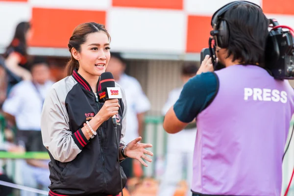 SISAKET THAILAND-APRIL 4: Chamaiporn Heanprasert of True Sport r