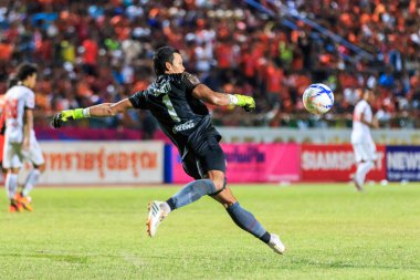 SISAKET THAILAND-AUGUST 19: Kawin Thamsatchanan of Muangthong Ut