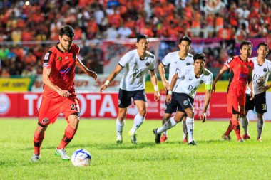 SISAKET THAILAND-SEPTEMBER 16: Victor Amaro of Sisaket FC. take