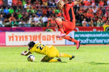 Sisaket Tayland-16 Eylül: Sisaket Fc Mohsen Bayatinia. (
