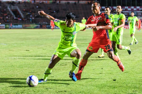 SISAKET TAILANDIA-SEPTIEMBRE 12: Jirawat Daokhao del Sisaket FC. (o — Foto de Stock