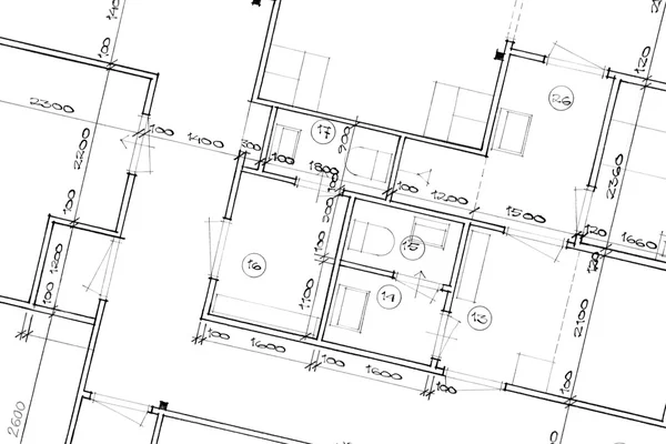 Blaupause - architektonischer Hintergrund — Stockfoto