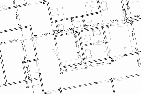 Modrotisk - architektonické pozadí — Stock fotografie