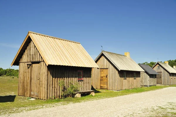 Stará Rybářská Vesnice Baltském Moři Gotland Švédsko — Stock fotografie