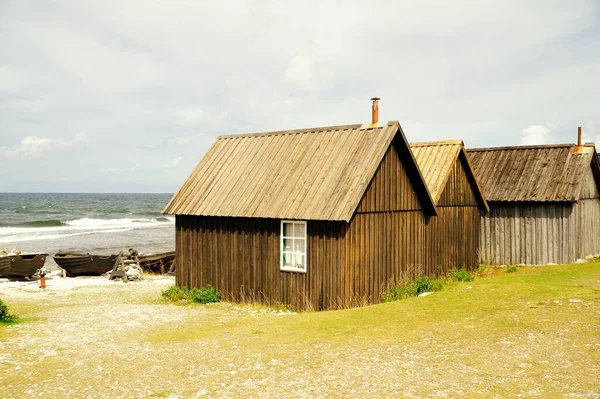 Stará Rybářská Vesnice Baltském Moři Gotland Švédsko — Stock fotografie