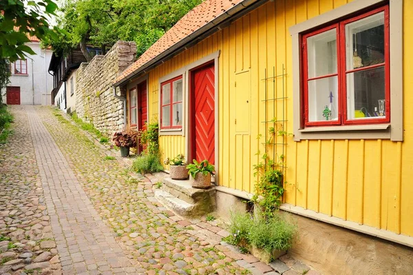 瑞典维斯比中世纪汉斯镇 — 图库照片