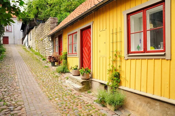 Middeleeuwse Hanse Stad Visby Zweden — Stockfoto