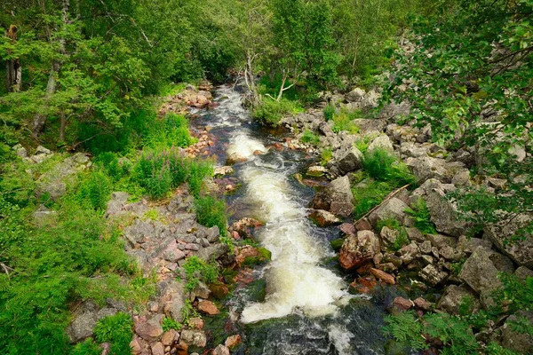 Řeka Národním Parku Fulufjllet — Stock fotografie