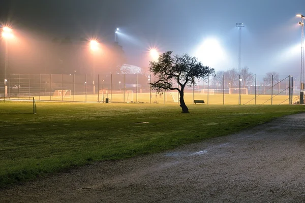 Campo da calcio vuoto — Foto Stock