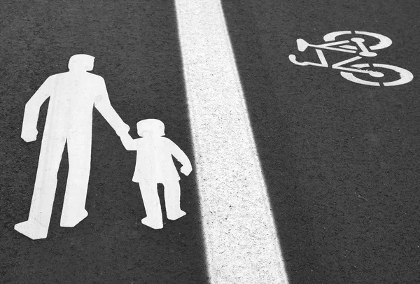 Asfalt Bike lane — Stock Photo, Image