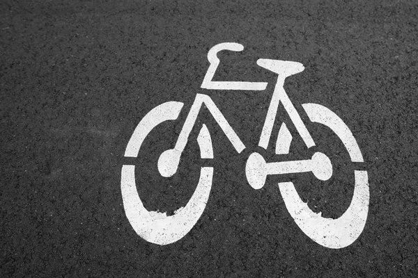 Asfalt Bike lane — Stock Photo, Image