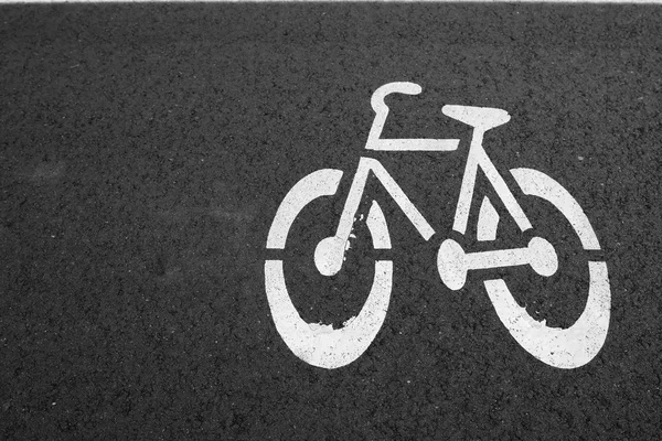 Asfalt Bike lane — Stock Photo, Image