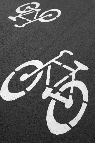 Asfalt Bike lane — Stock Photo, Image