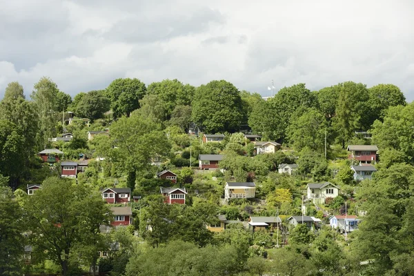 Летние дома в Стокгольме — стоковое фото