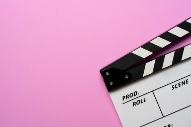 Masada pembe arkaplan, film, sinema ve video fotoğrafçılığı kavramı.