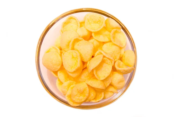 Potato mellanmål skål på ovanifrån — Stockfoto