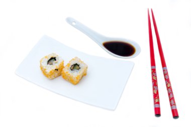 California rulo ile somon ve yumurta mallotto