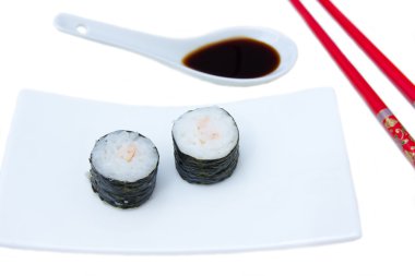 Maki kadar görülen karides ile kapatmak