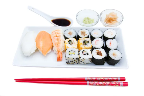 寿司的托盘 — 图库照片