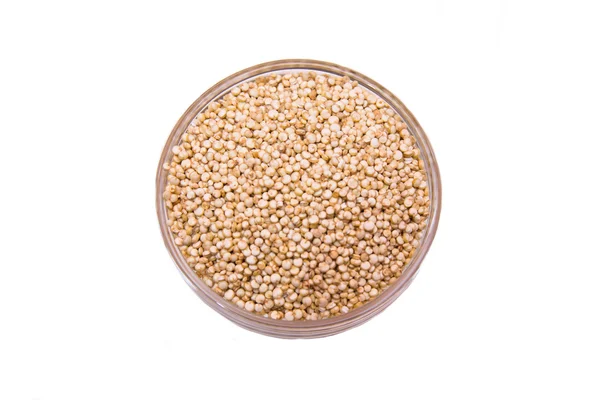 Tigela com vista quinoa de cima — Fotografia de Stock