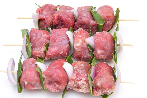 Skewers of meat