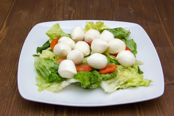 Domates ve odun mozzarellalı salata — Stok fotoğraf