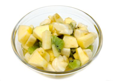 Meyve salatası ile kase