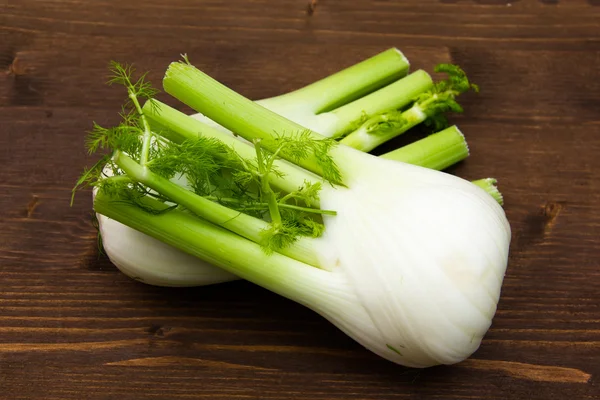 Fenchel auf Holz von oben — Stockfoto