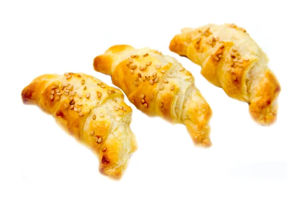 Croissants con sésamo — Foto de Stock