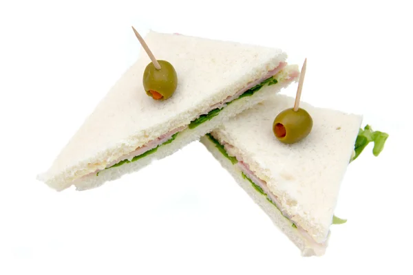Sándwiches triangulares — Foto de Stock