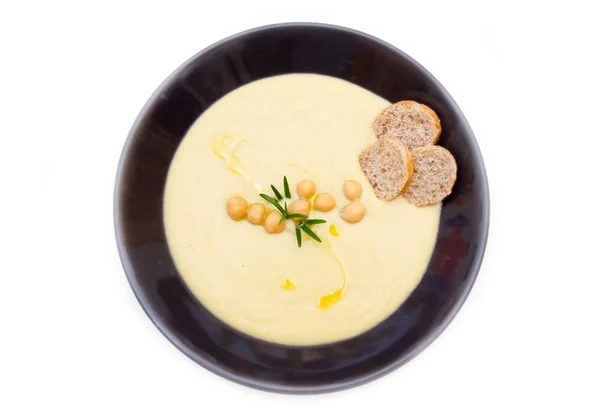 Nohut yukarıdan krem