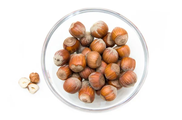 Yukarıdan kase fındık