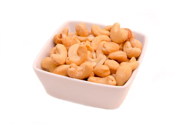 Bowl of cashews — Stock Photo, Image