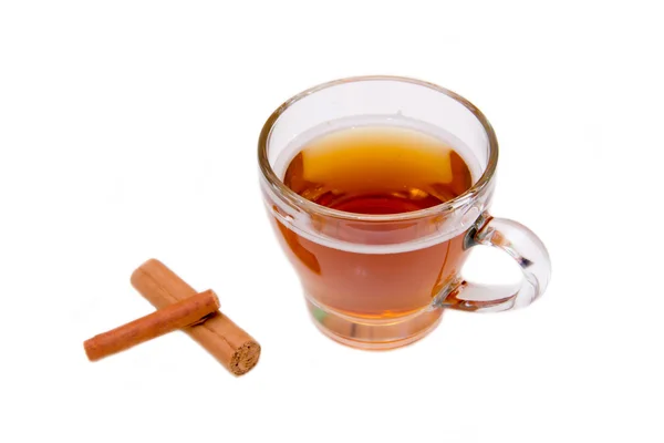 Трав'яний чай з корицею — стокове фото