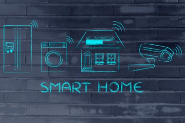 Akıllı ev teknolojisi kavramı