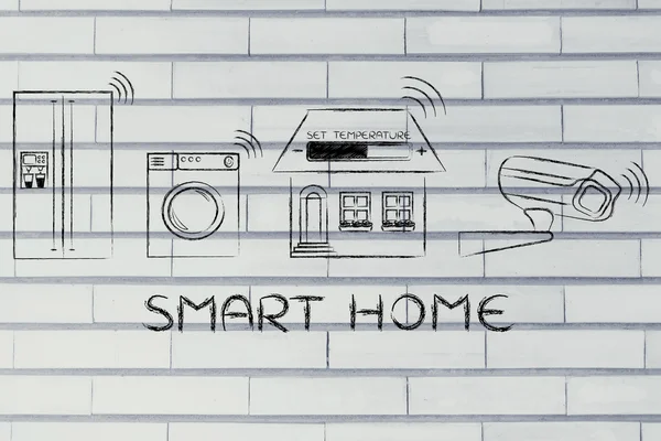 Konzept der Smart Home Technologie — Stockfoto