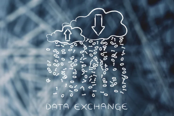 Concept of Data Exchange — Stock Photo, Image