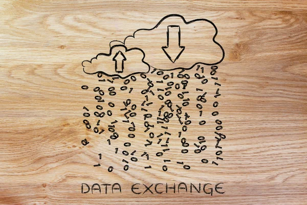 Concept of Data Exchange — Stock Photo, Image