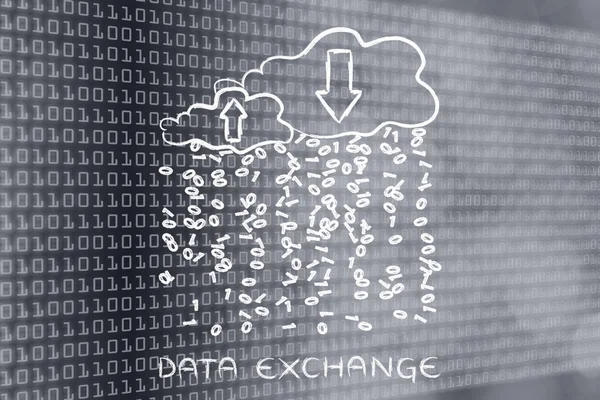 Concept of Data Exchange — Stock Photo, Image