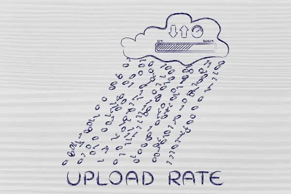 Begreppet Upload hastighet — Stockfoto