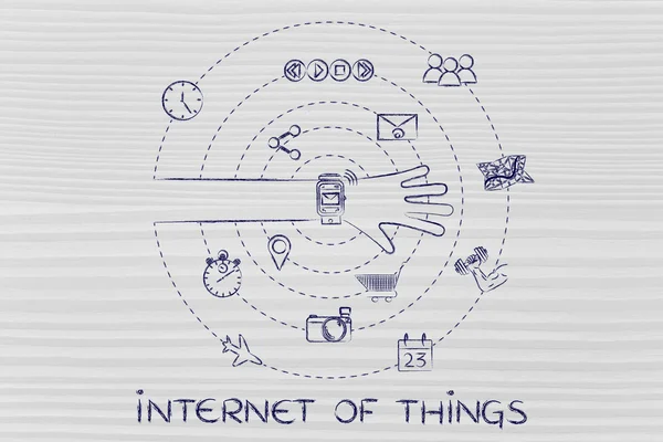 Concept van internet van dingen — Stockfoto