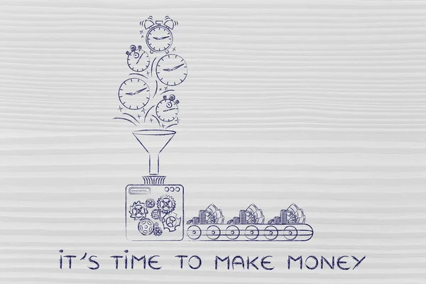 Konzept der Zeit, um Geld zu verdienen — Stockfoto