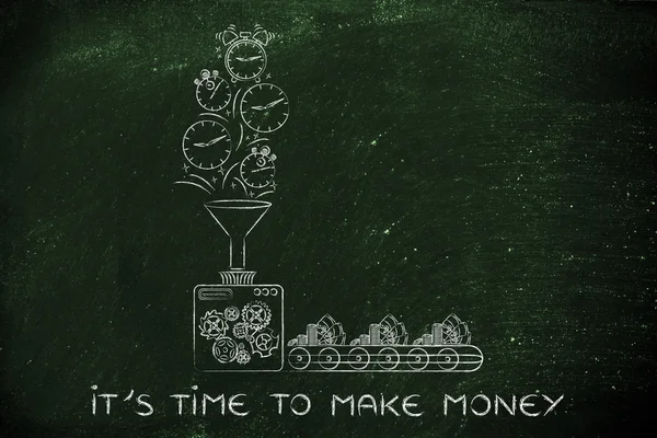 Concepto de tiempo para hacer dinero — Foto de Stock