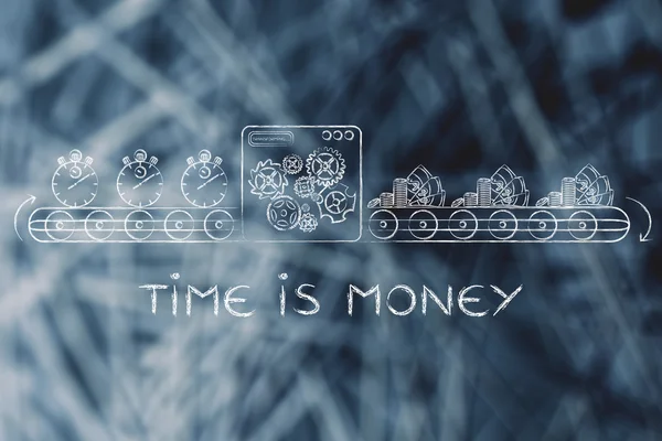 El concepto de tiempo es dinero — Foto de Stock