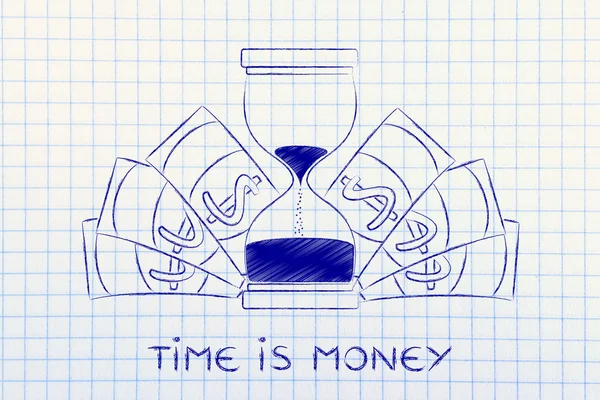 El concepto de tiempo es dinero — Foto de Stock