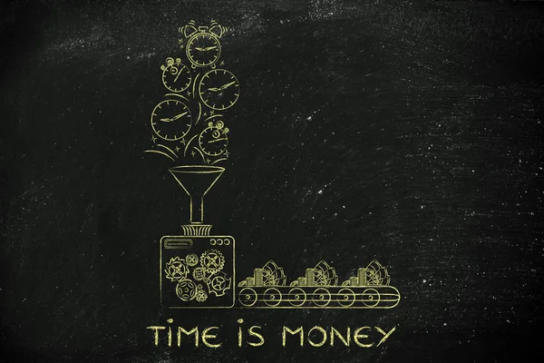 Концепция времени - деньги — стоковое фото