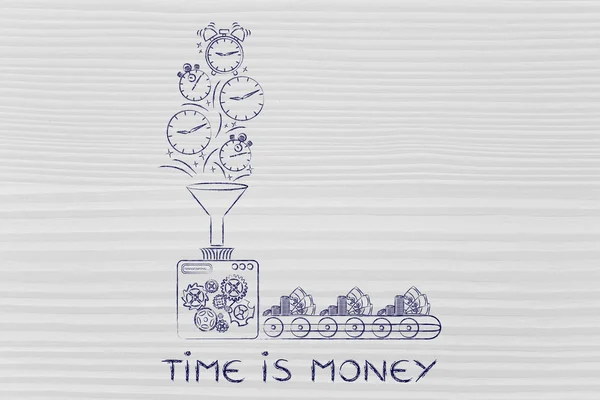 Concept of time is money — Stock Photo, Image