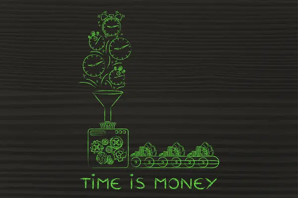 Le concept du temps est argent — Photo