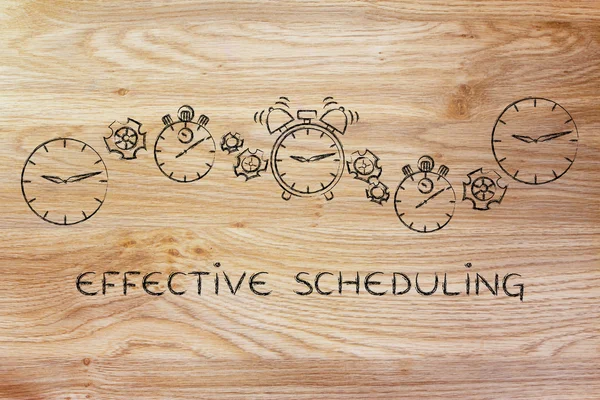 Concept of effective scheduling & time management — Stock Photo, Image